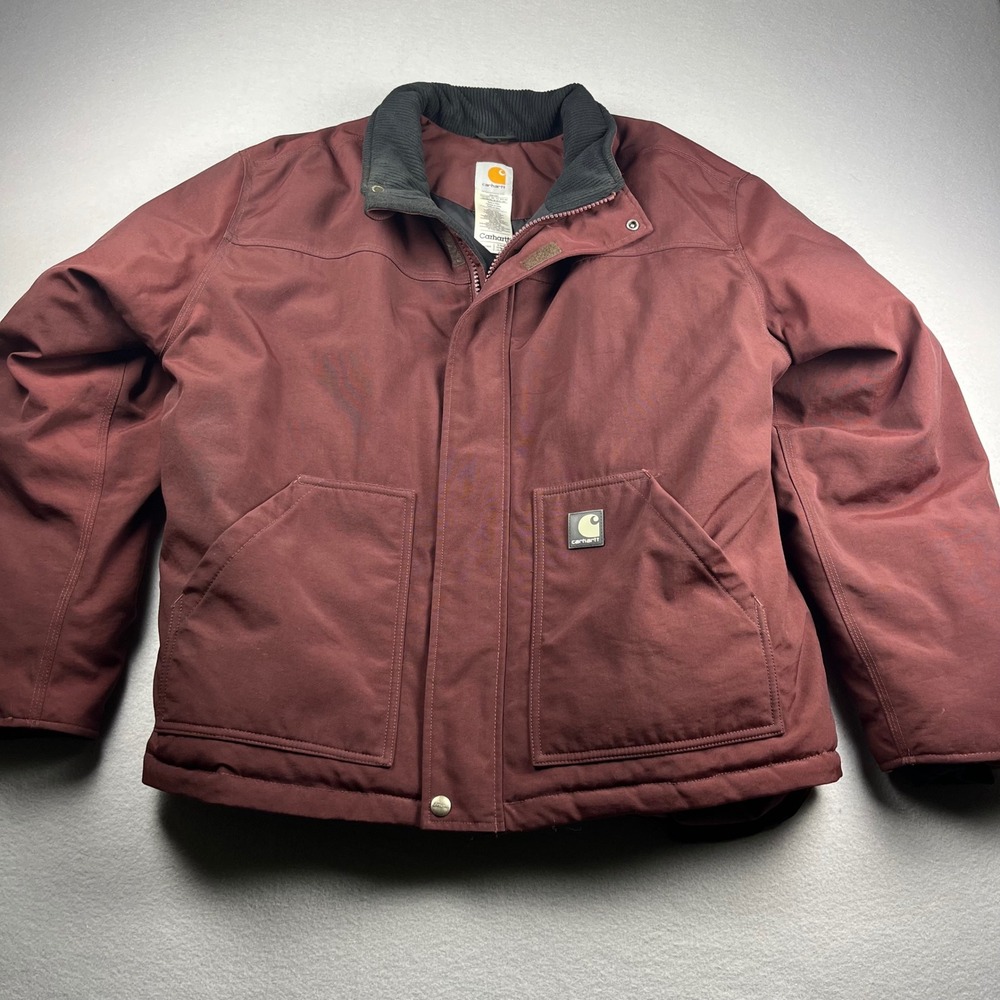 Carhartt J174 RDW Extremes Arctic Jacket Redwood Mens XL Regular Corduroy Collar